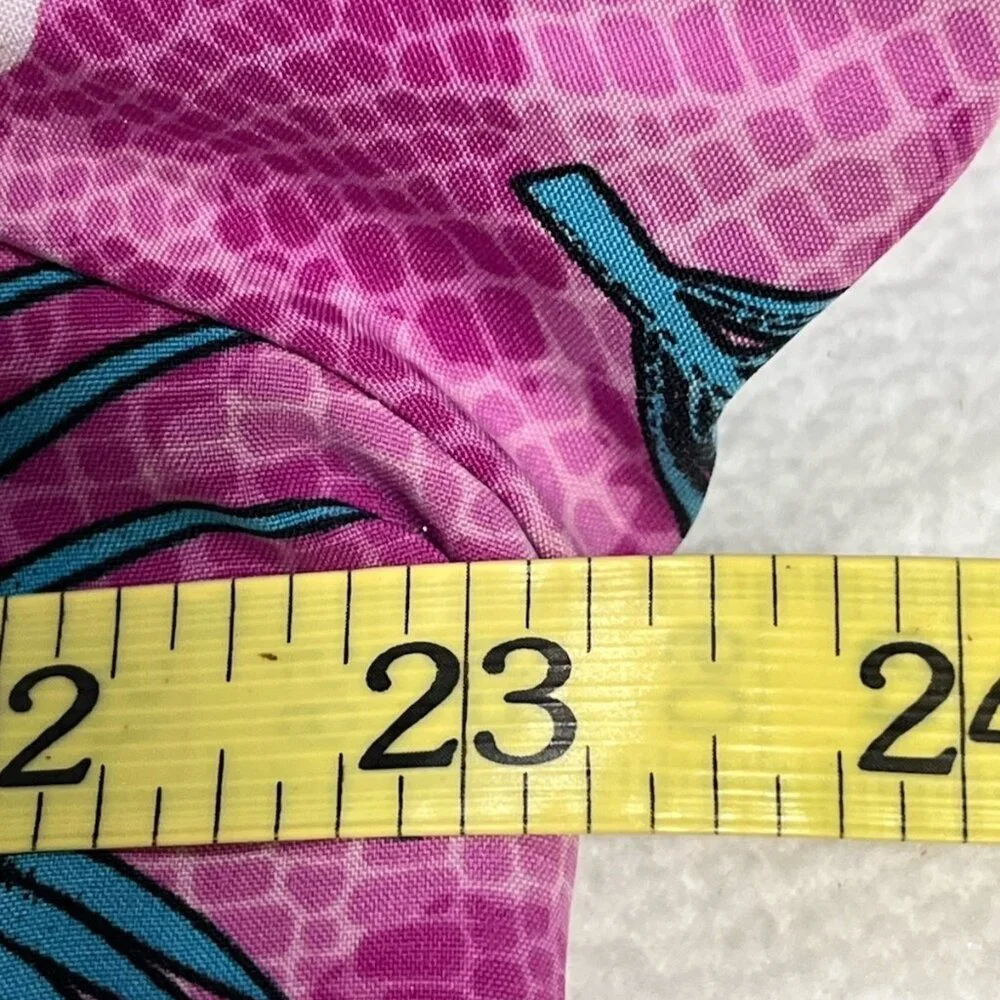Jurassic World Nurse Scrub Top Men’s XL Tropical Palm Print Medical - Picture 13 of 14